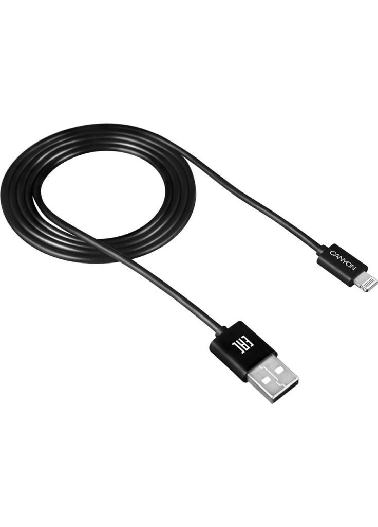 Дата кабель (m495010) Canyon USB 2.0 AM to Lightning 1.0m Black (367063917)