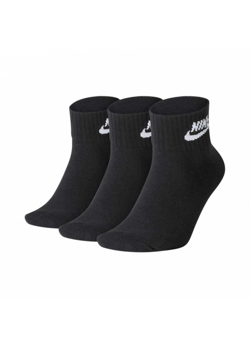 Жіночі Шкарпетки U NS EVER DA ESSENTIAL AN Чорний Nike (282317327)