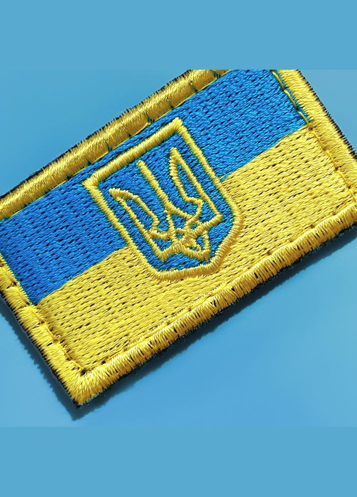 Набір шевронів 3 шт на липучці Патріотичний Мотиваційний Прапор України вишитий патч нашивка IDEIA (275870471)