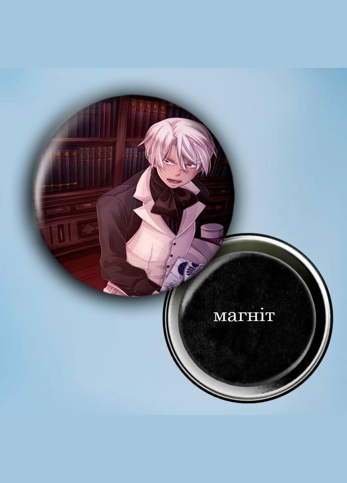 Фотомагніт (магніт на холодильник) Аніме Мемуари Ванітаса #0003 56 мм чорний No Brand (309159034)