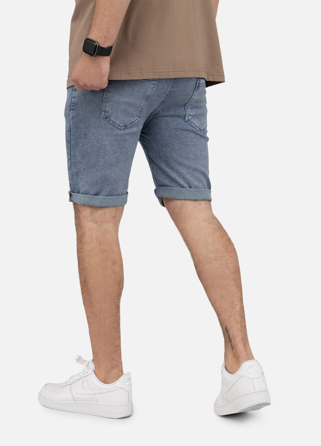 Чоловічі джинсові шорти колір блакитний ЦБ-00250586 AAA Premium Denim (307363041)