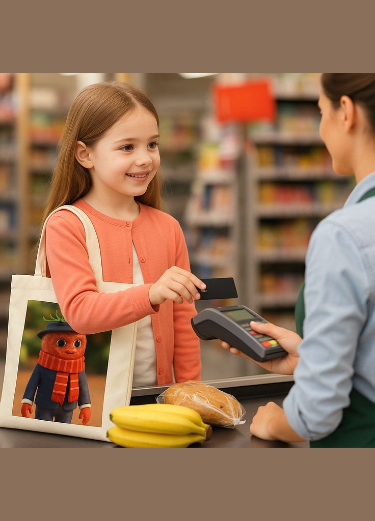 Шоппер з героєм полуниця білий Італійський мем Shantou (335976870)