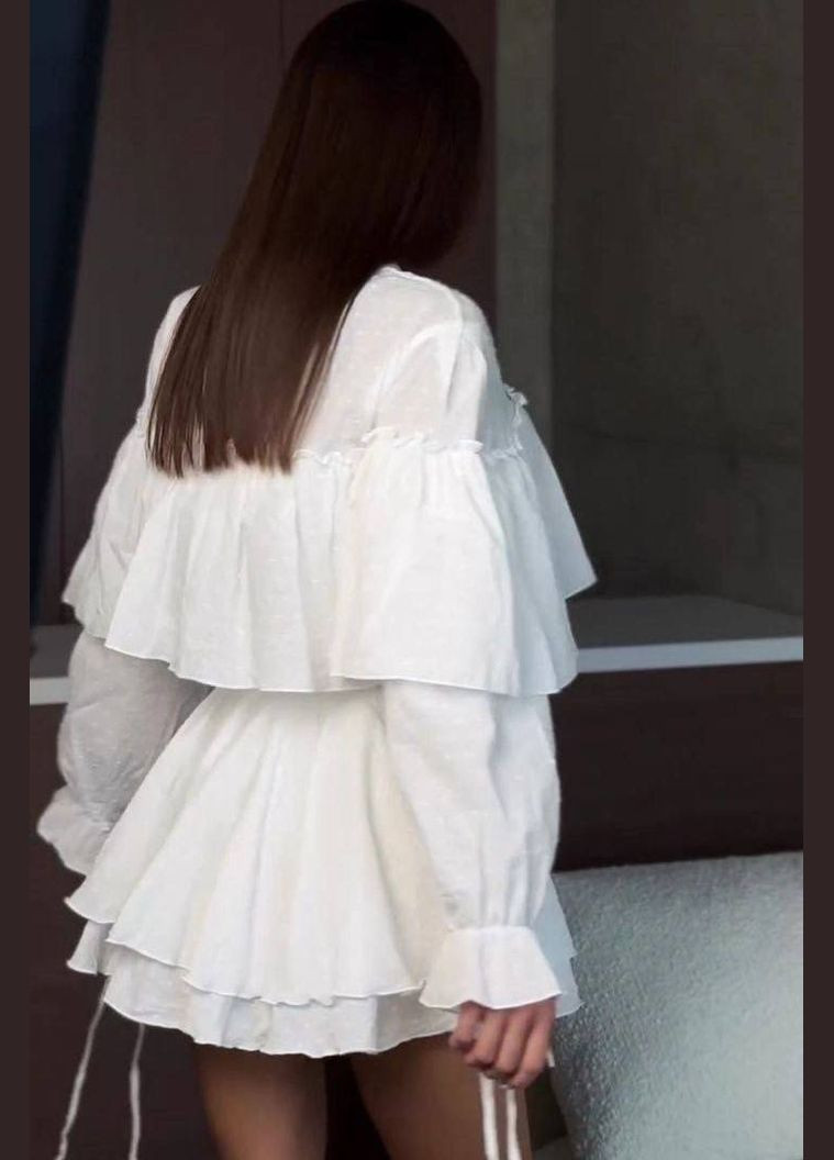 Батистовый костюм (юбка+рубашка) Fashion (331960216)