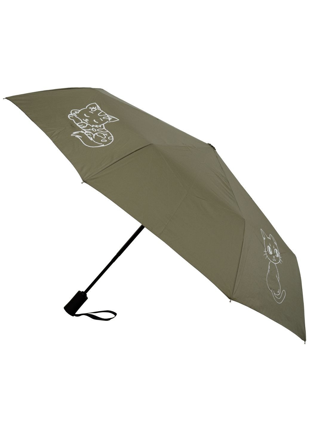 Хакі парасолька складна 3099-3-06 повний автомат хакі Parachase середня система антивітер (305063948)