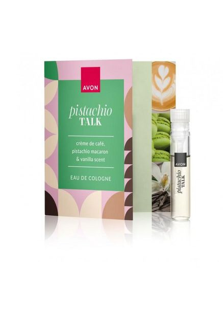 Открытка с пробным образцом EDC Pistachio Talk, 0.6мл (49469264) Avon (341538775)