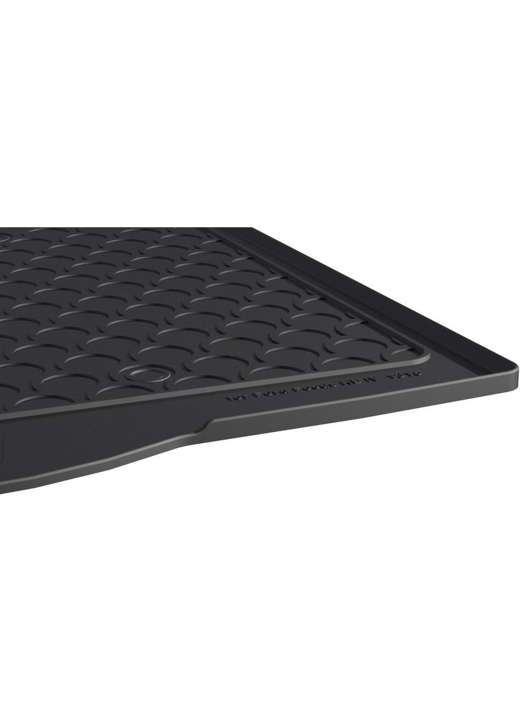 Резиновый коврик в багажник для Ford Focus (mkIV) 2018→ (хэтчбек) (нижний) (с докаткой) (багажник) (GR Gledring (361232041)