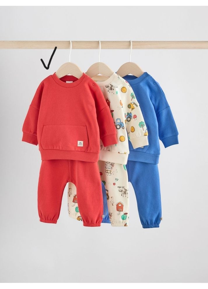 Спортивный костюм на флисе Next (красный) Оригинал Next Trend (370271618)