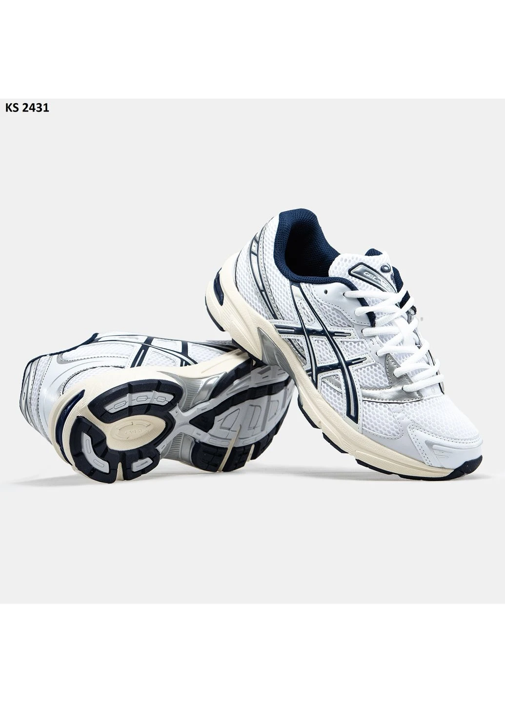 Білі літні кросівки asics gel -1130 white асікс гель No Brand