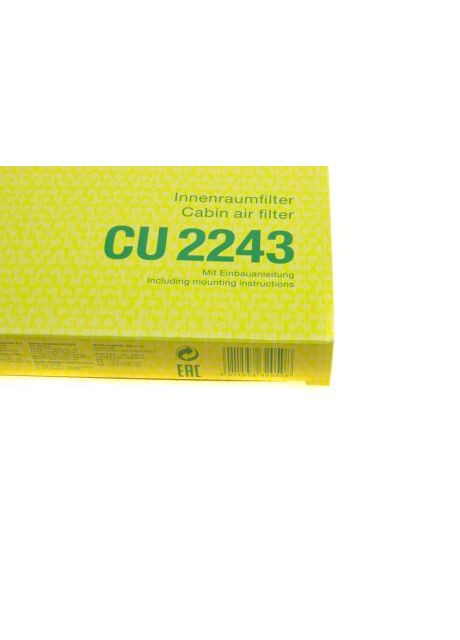 Фильтр салона Citroen Nemo/Peugeot Bipper/Fiat Doblo/Fiorino/Punto/Opel Corsa 08-/Combo 12-CU 2243 UA63 MANN (366396404)