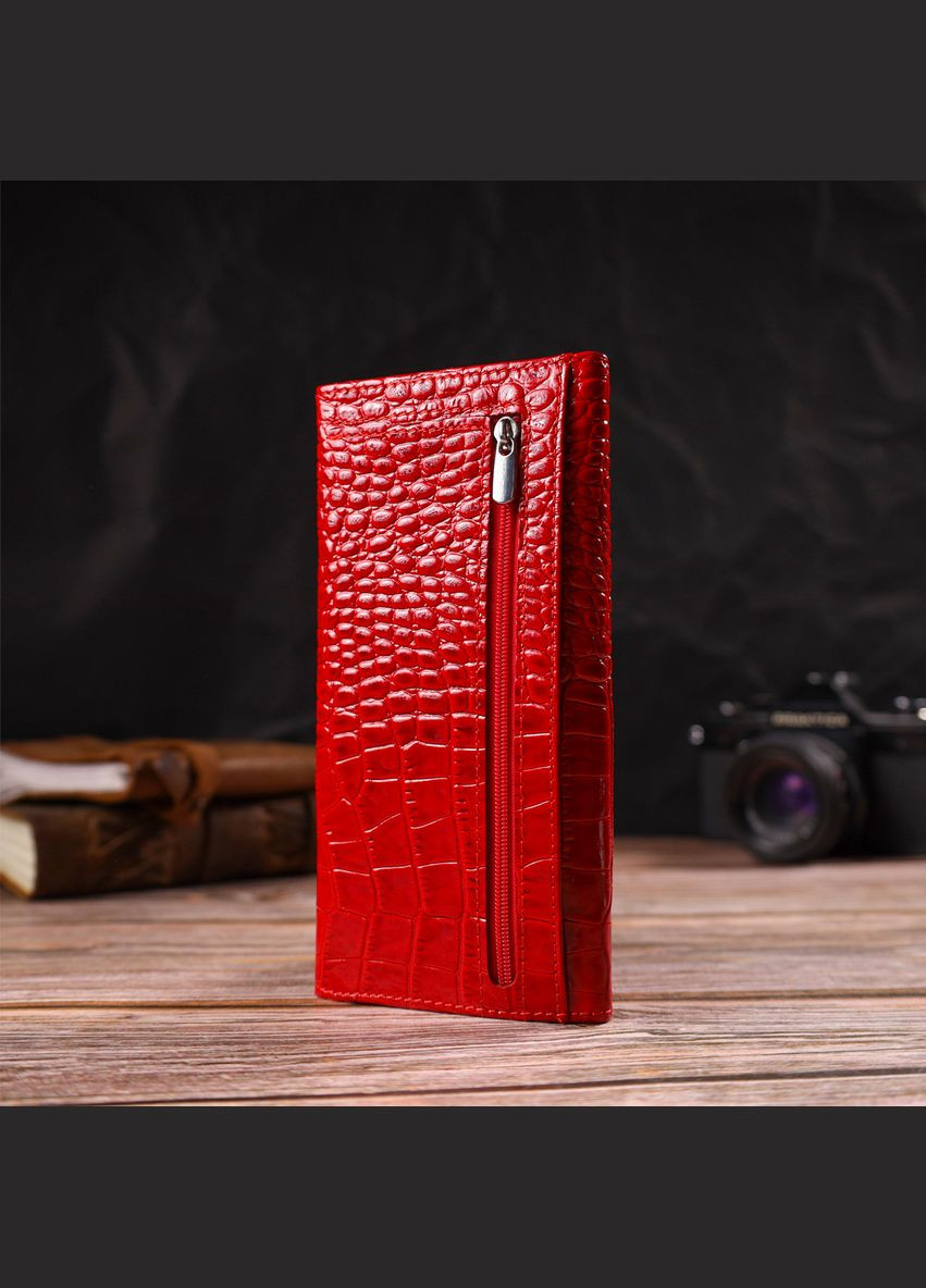 Привабливе жіноче портмоне з натуральної шкіри з тисненням під змію 21699 Canpellini (331913493)