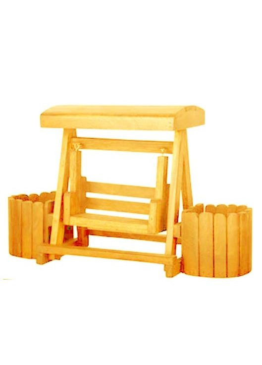 Підставка для квітів з дерева Пінедас каррі (ЦВП-009503) No Brand (328227681)