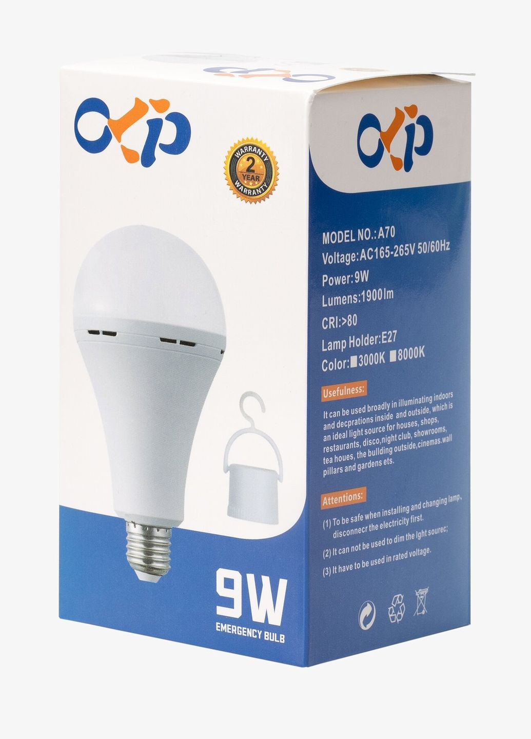 Аварийная лампа с аккумулятором Е27 (2000990771667) shop (2000990771667) No Brand (362976780)