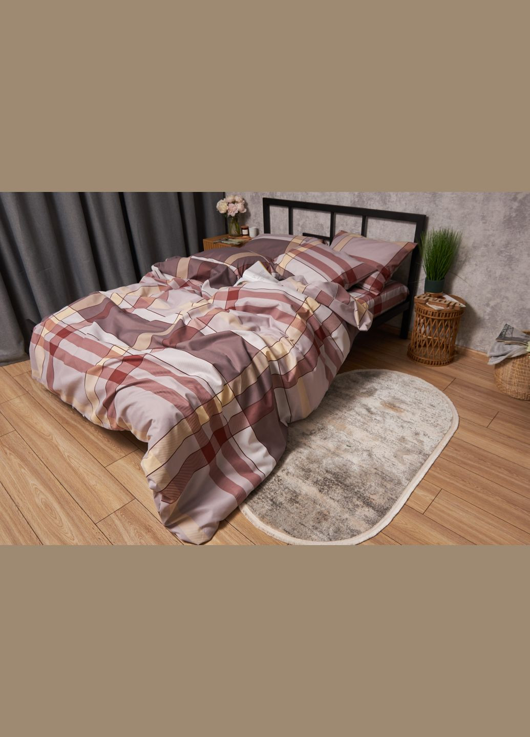 Комплект постельного белья Микросатин Premium «» King Size 220x240 наволочки 4х50х70 (MS-820005218) Moon&Star Moon Rock (296909972)