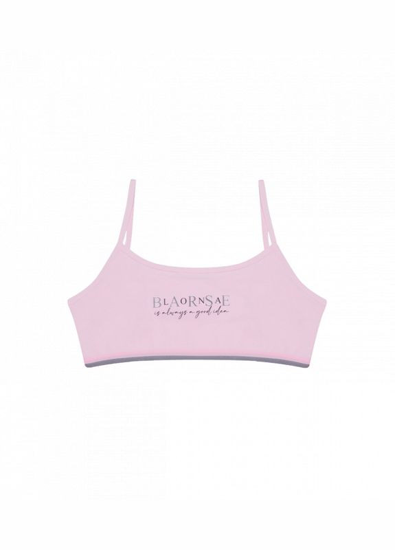 Розовый подростковый топ с принтом Donella хлопок