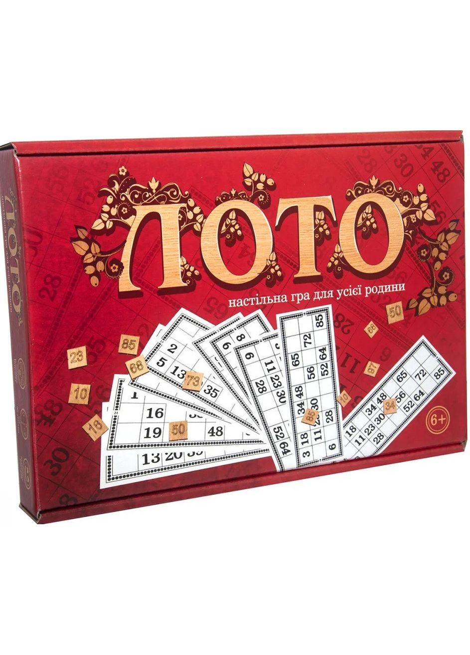 Настільна гра Лото 30656 ( ) (червона) Strateg (328946122)