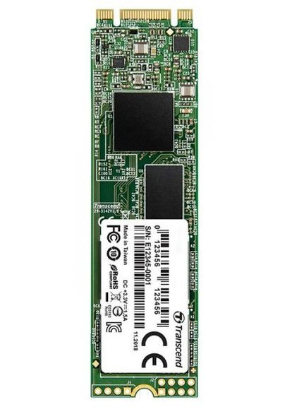 SSD накопитель MTS830S 128GB M.2 SATA SATA III TLC (TS128GMTS830S) Transcend (278366949)