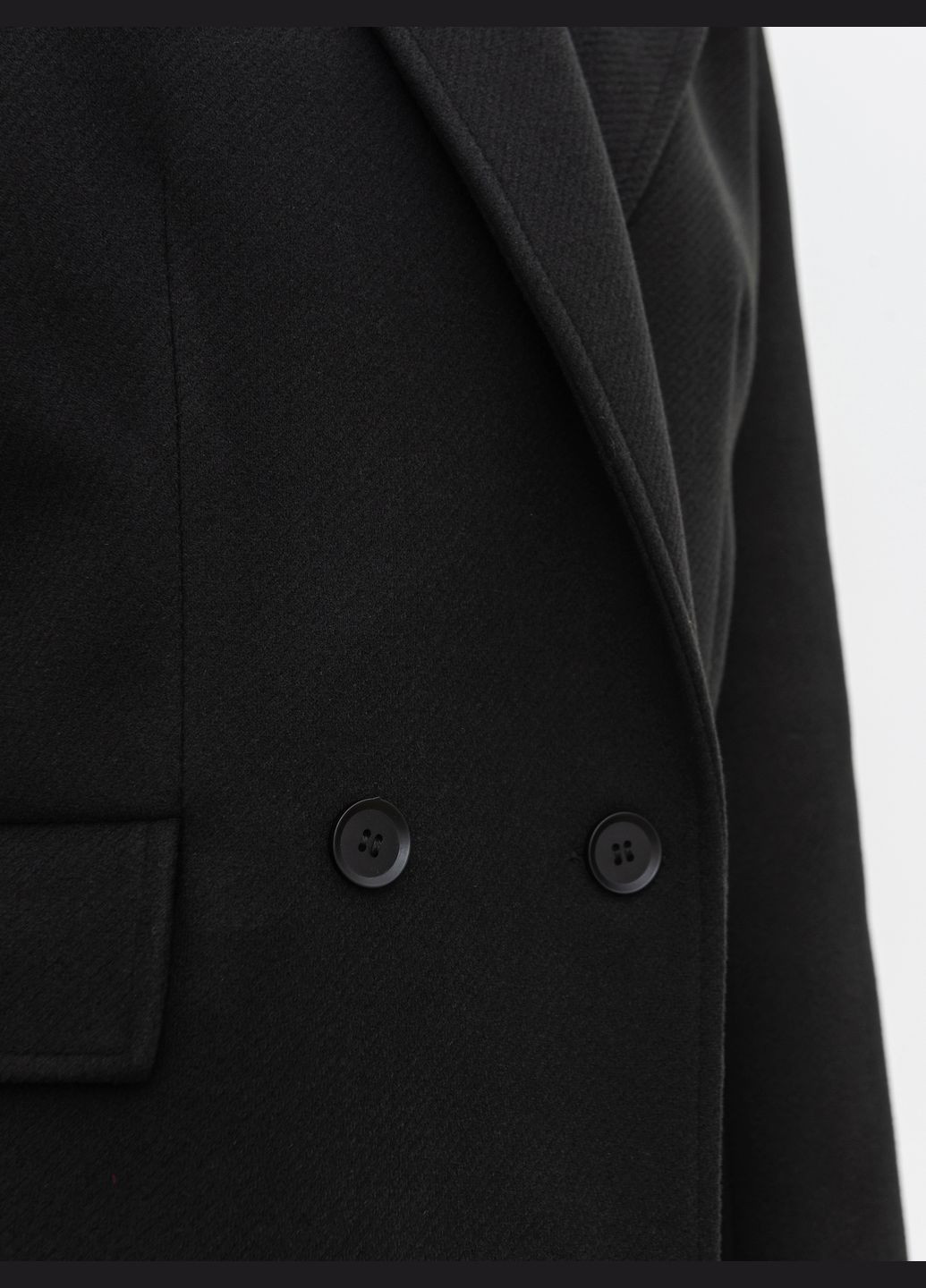Черное демисезонное Короткое пальто ROMASHKA Ромашка