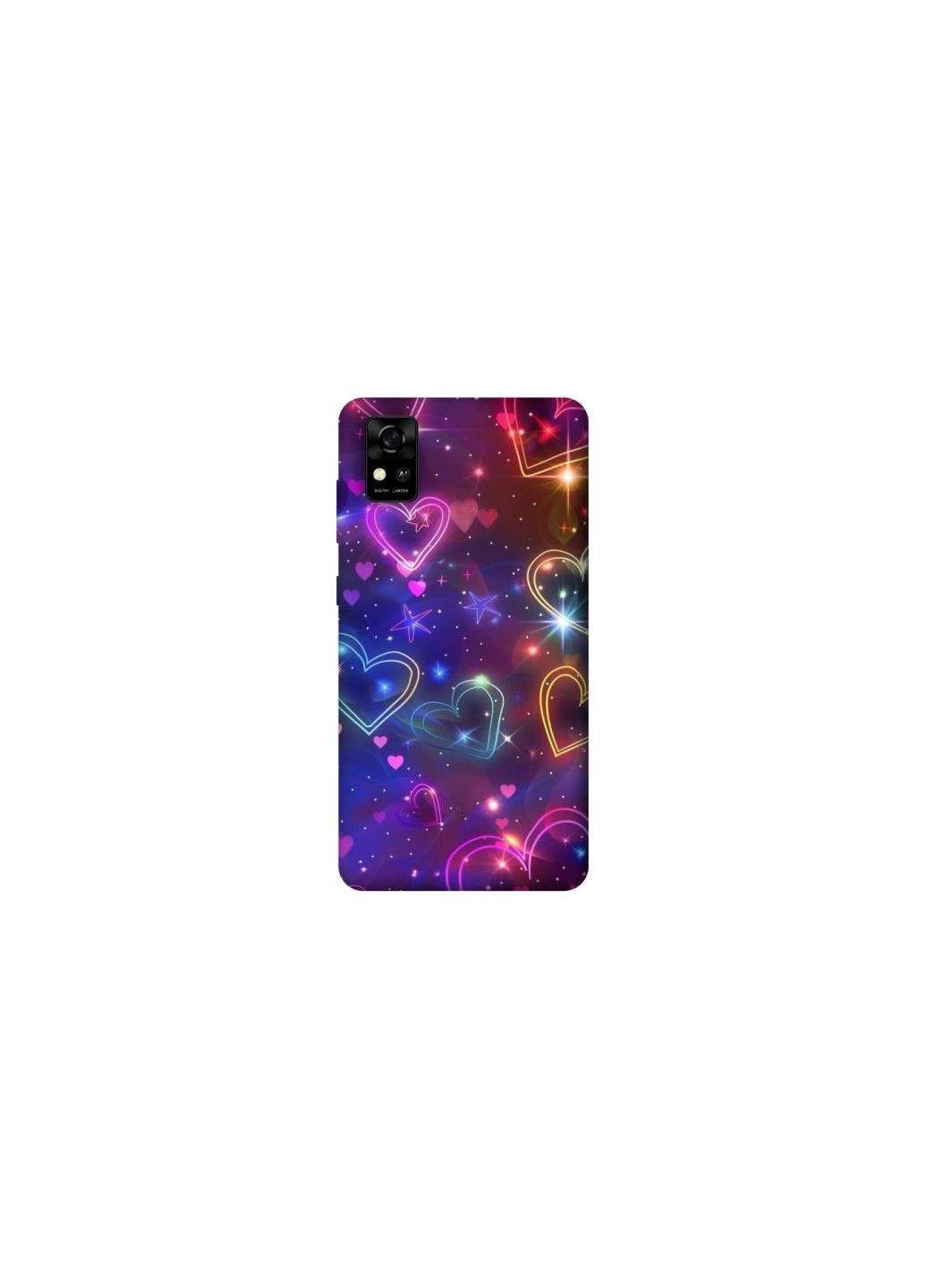 Чохол на ZTE Blade A31 Drawn hearts Frontalka (354204083)