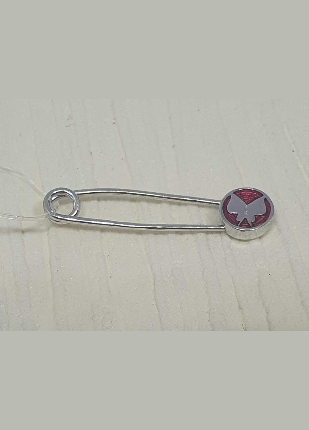 Срібна брошка Метелик з емаллю. 90400629 Qvaliz (311667690)