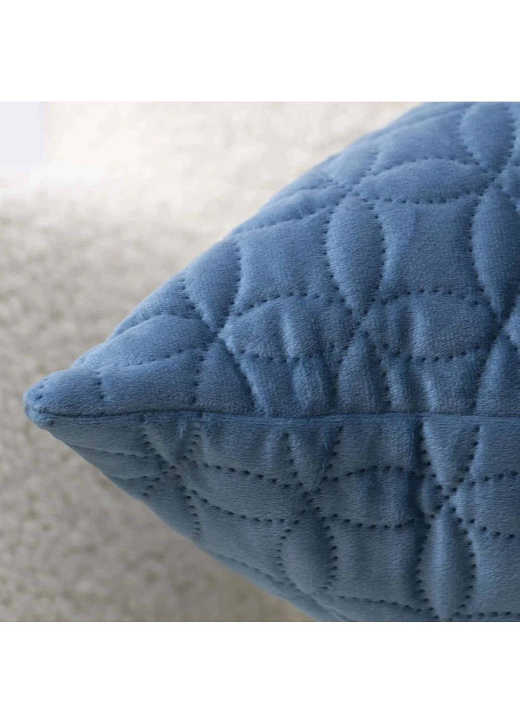 Наволочка декоративная "VELOUR" 45*45 см с замком Темно-синий/Мозаика, 45x45 ТЕП (401829656)
