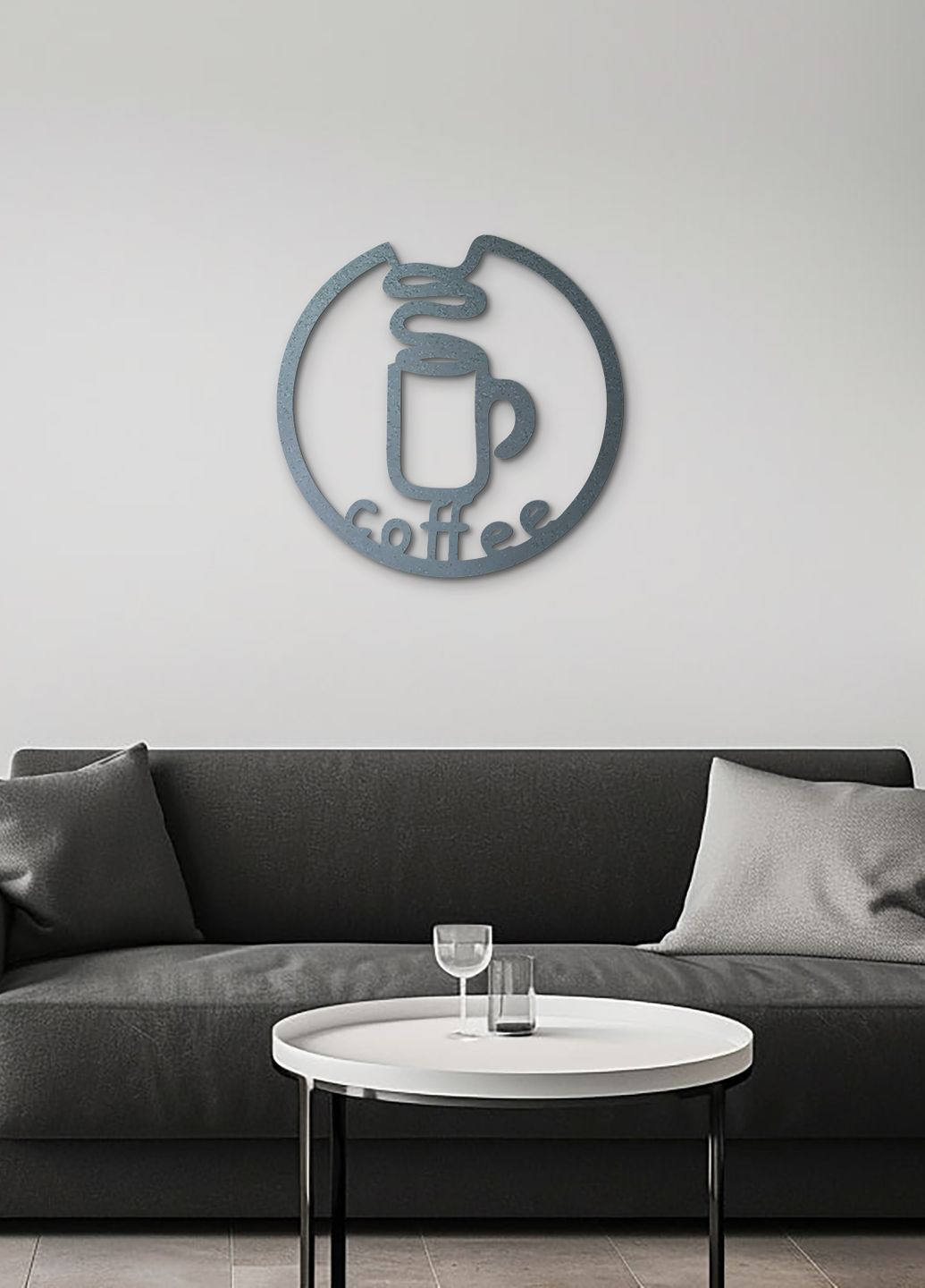 Настінний Декор в кімнату, Сучасна картина для інтер'єру "Дріп кава", стиль лофт 70х70 см Woodyard (291843154)