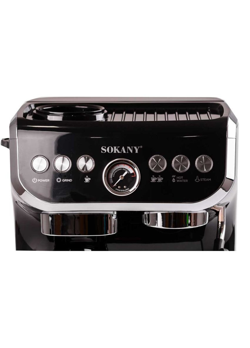 Эспрессо-машина капучинатор с кофемолкой профессиональная электрическая эспрессо-машина 2 л SK-6866 Sokany (353503515)