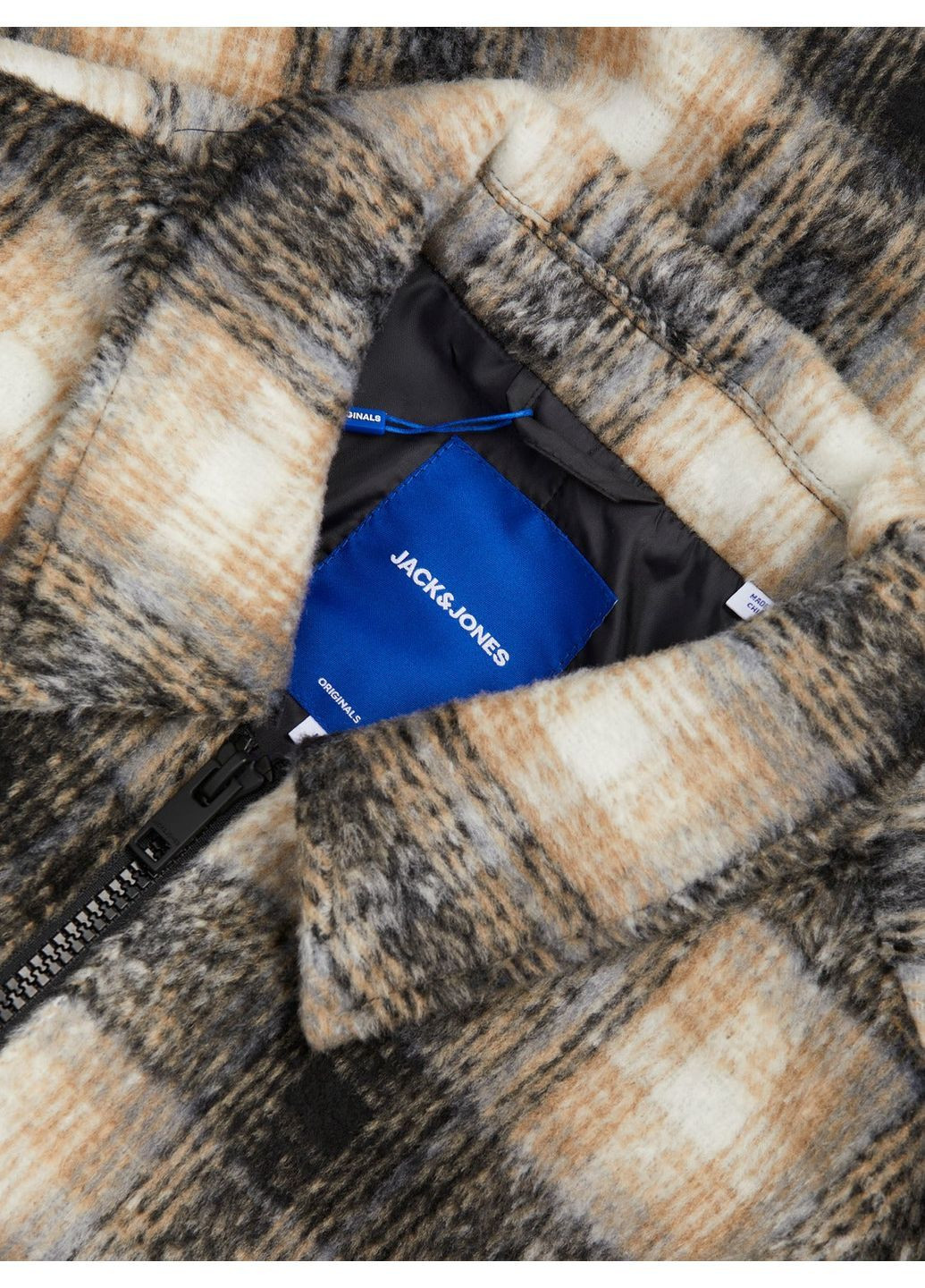 Куртка-сорочка,бежевий-чорний,JACK&JONES Jack & Jones (366029196)