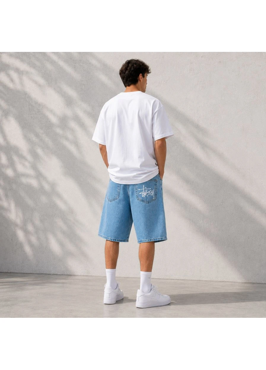 Шорти джинсові чоловічі блакитні (1027-209-7) Stussy (402042165)