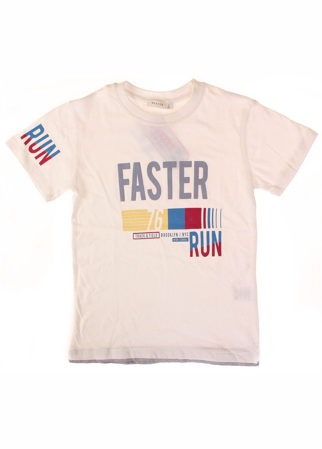 Кремовый летний футболка + шорты 10139 Breeze