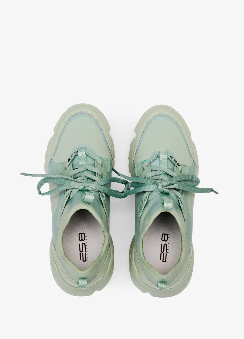 Зеленые демисезонные кроссовки, цвет зеленый ES8