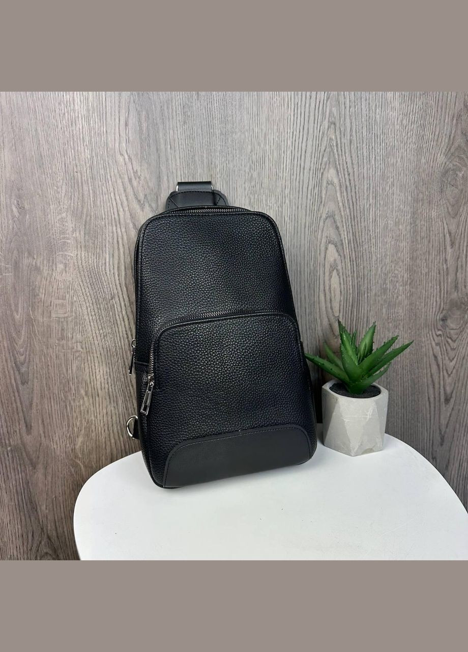 Сумка-бананка слінг чорна No Brand (314455034)