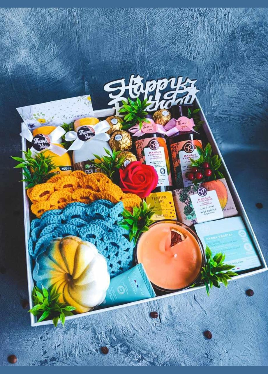 Подарунковий набір для дівчини для дружини для мами подарунок жінці кумі на день народження на 8 березня No Brand (315896611)