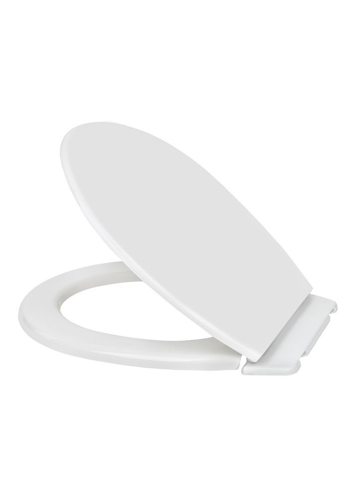 Сиденье для унитаза СП-10 с пластиковым креплением и планкой, 361×413 мм SoloPlast (340285939)