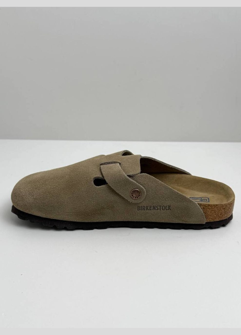 Замшеві шльопанці клоги Біркеншток Boston Birken Sb (347624225)