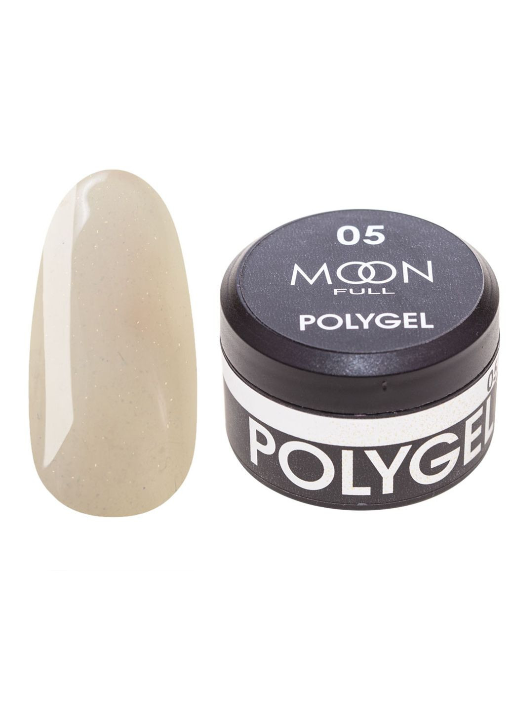Полигель для наращивания ногтей Full Poly Gel №05 Жемчужно-молочный 15 мл Moon (294340133)