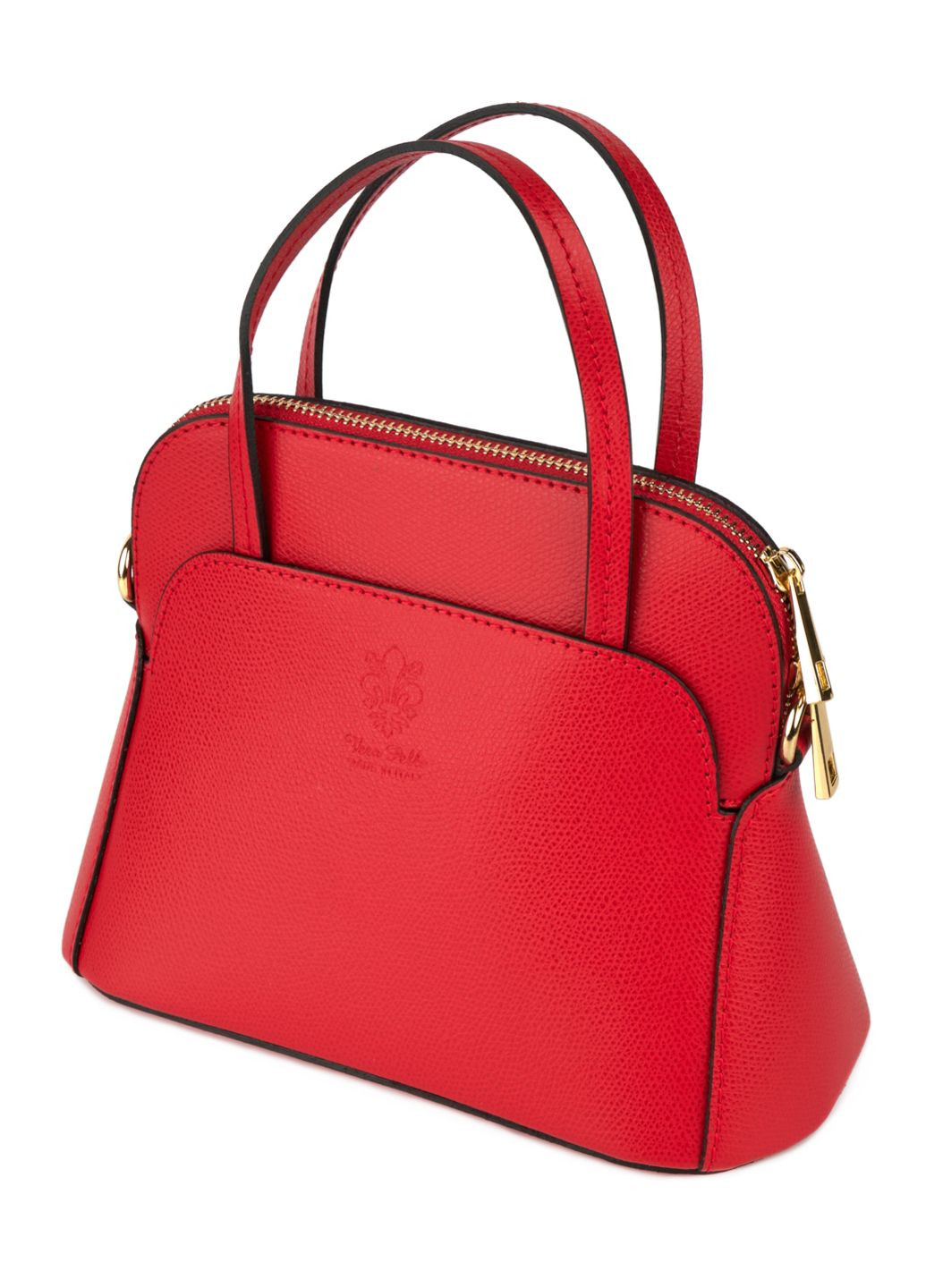 Кросбоди сумка ручная классическая женская натуральная кожа красная Fior Di Loto (371884267)