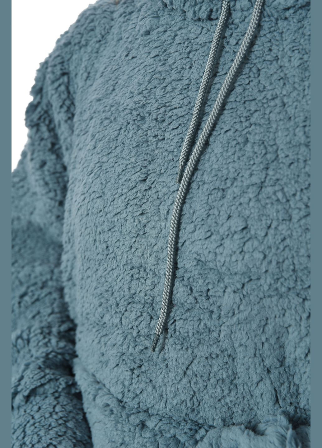 Худі жіноче тедді блакитного кольору Let's Shop (304609892)