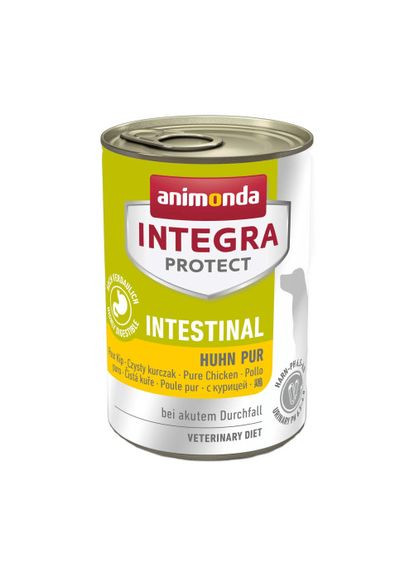 Корм влажный ветеринарный для собак Integra Protect Intestinal Pure Chicken моно курица, при нарушении работы ЖКТ, 400 г Animonda (329295104)