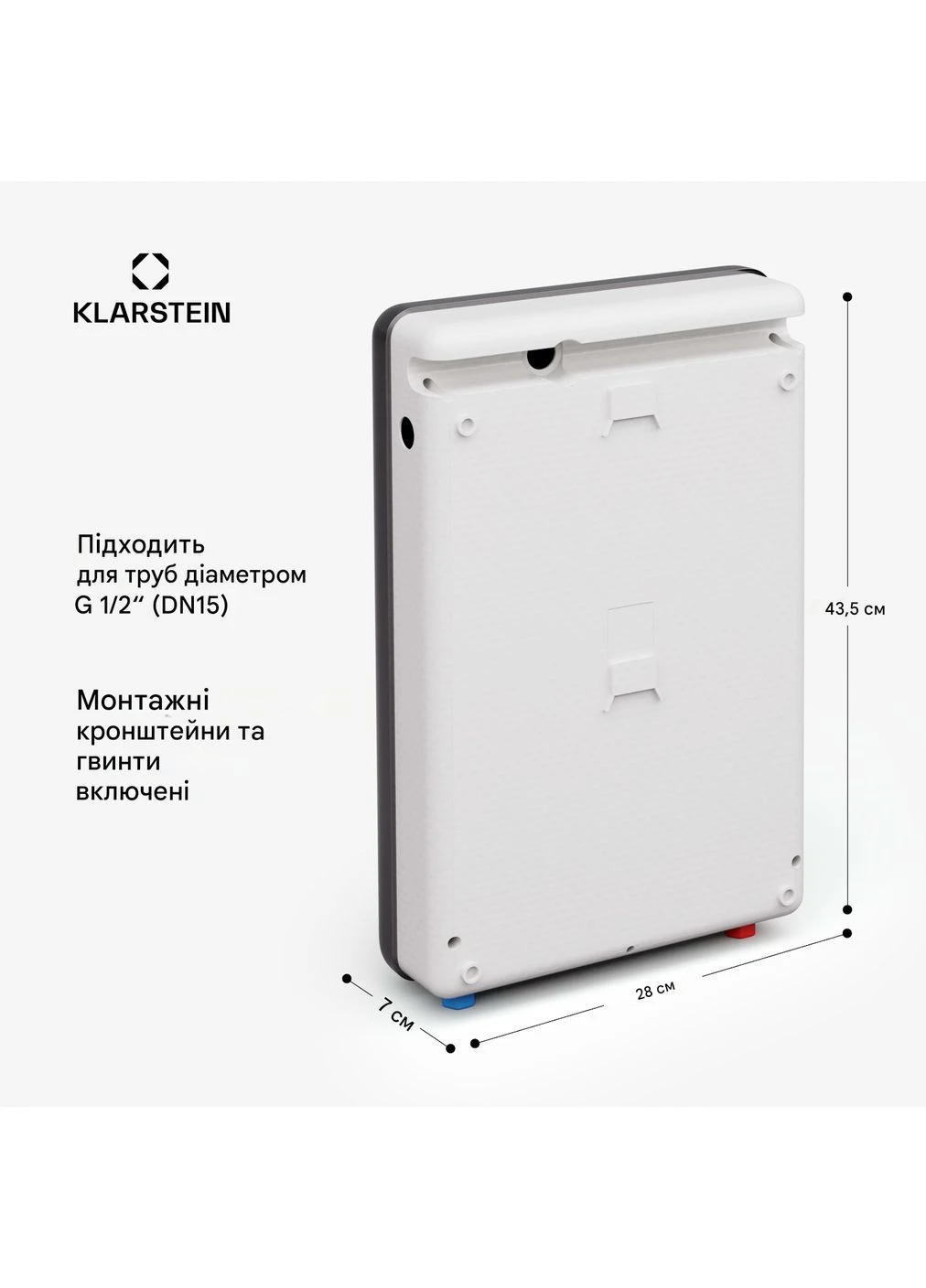 Проточный водонагреватель 30°C - 55°C (10046238) Klarstein Blaze Flow (382244877)