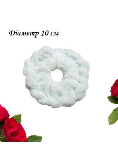 Гумка для волосся сіра Hand Мade 10 см Handmade (368772245)