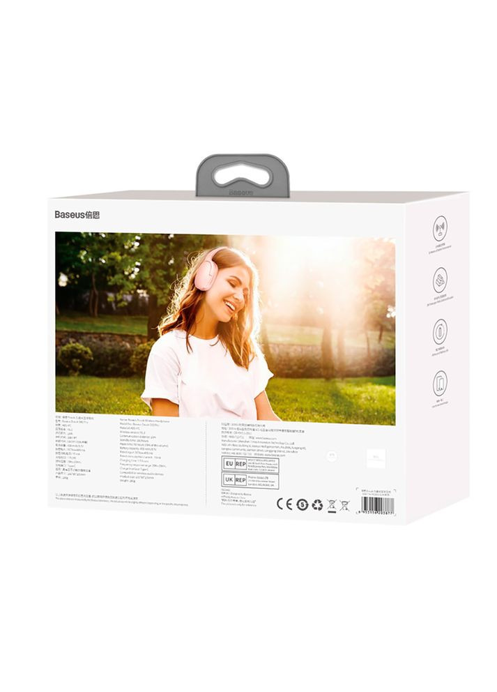 Бездротові накладні навушники Encok Wireless headphone D02 Pro Pink Baseus (369623737)
