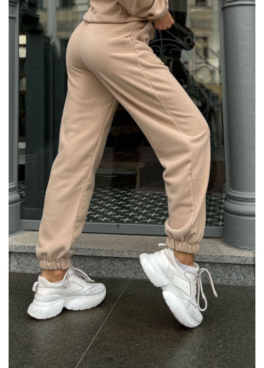 🪐Объемные брюки с карманами на двустороннем флисе (замеры в описании)🪐 GD/GL Модний простір (364966081)