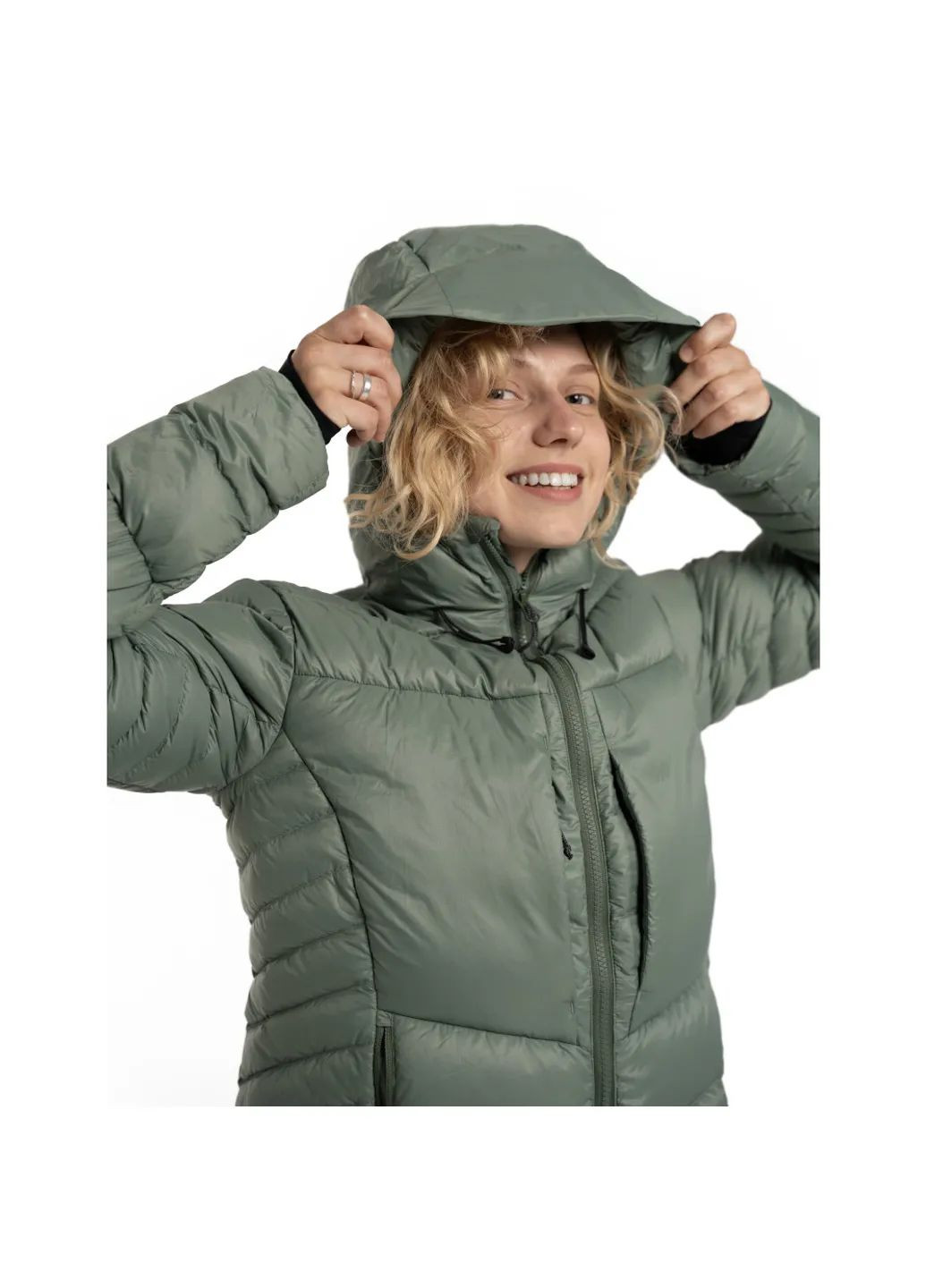 Зеленая демисезонная куртка petros lite wmn Turbat