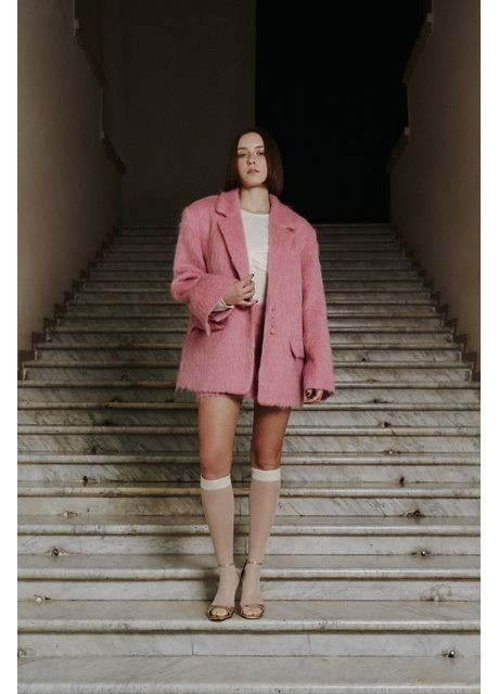 Cпідниця з альпаки рожева TAYU спідниця (364895291)