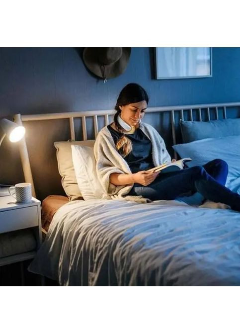 Портативний обігрівач для шиї від USB-порту 3-6 годин безперервної роботи сірий Domotec (365877034)