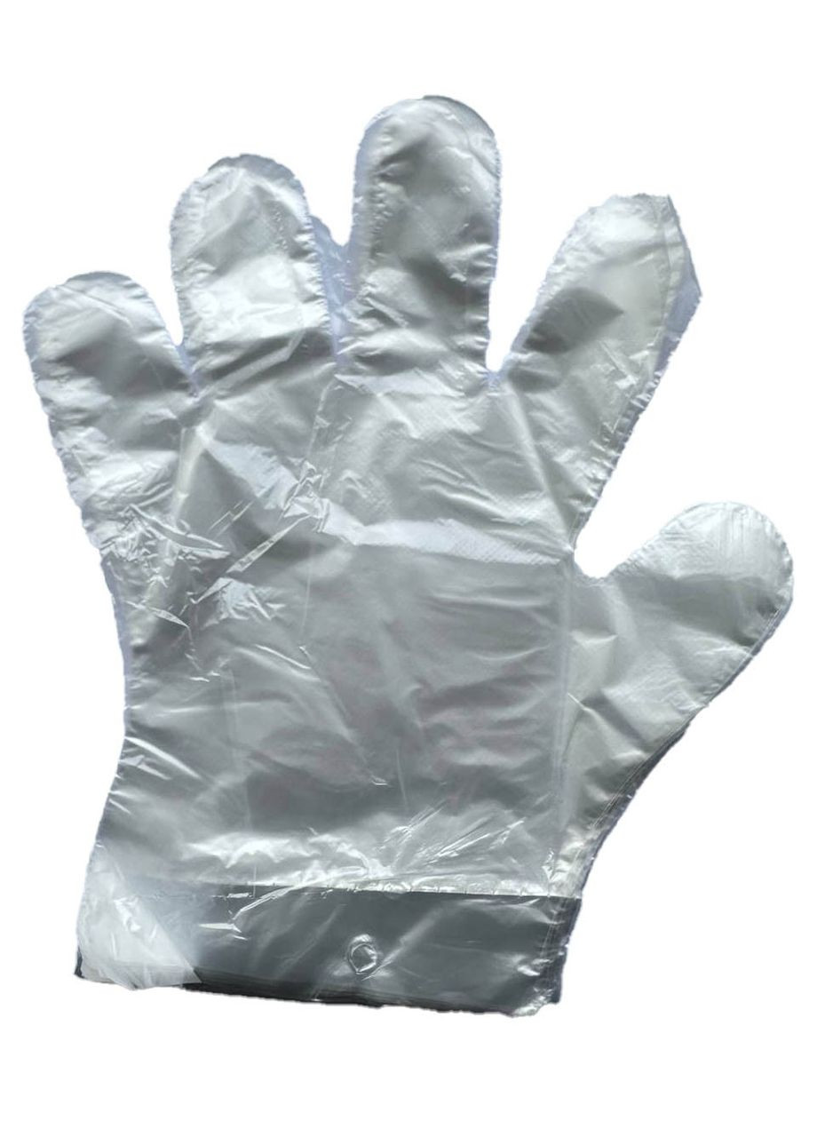 Перчатка полиэтиленовая одноразовая 7 мкм (100шт/уп) Пластмакс (372837821)