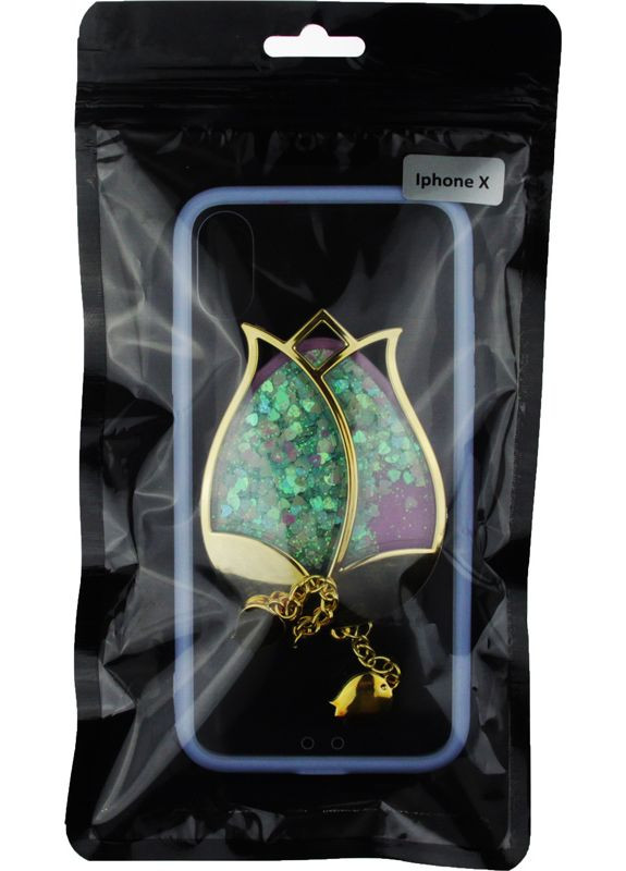 Чехолнакладка TPU Case Decorative Stones IPhone X Rose Flower Purple Toto (301783869)