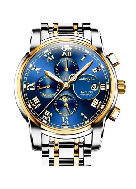 Мужские механические часы London Sahara Gold, 2 ремешка Carnival (388345638)