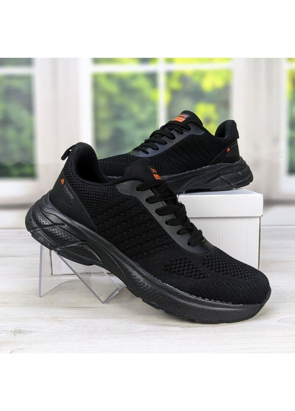 Чорні Осінні кросівки чоловічі текстильні Bayota