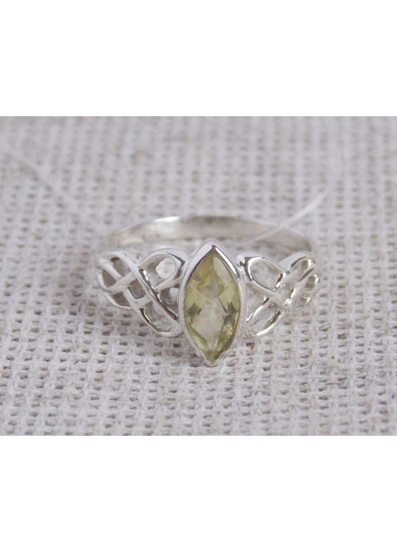 Срібне кільце": Кельтика" з лимонним кварцом розміру No Brand (364202346)